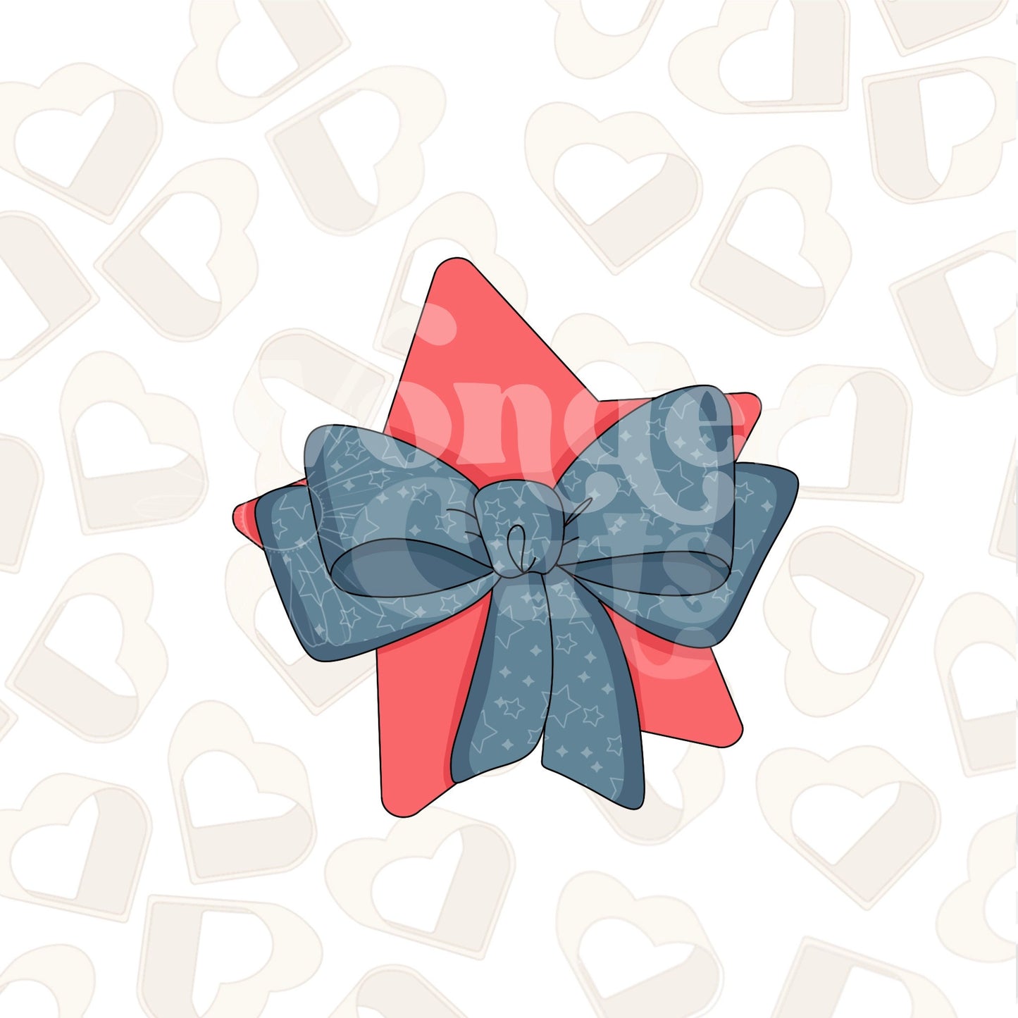 Star with Bow Cookie Cutter