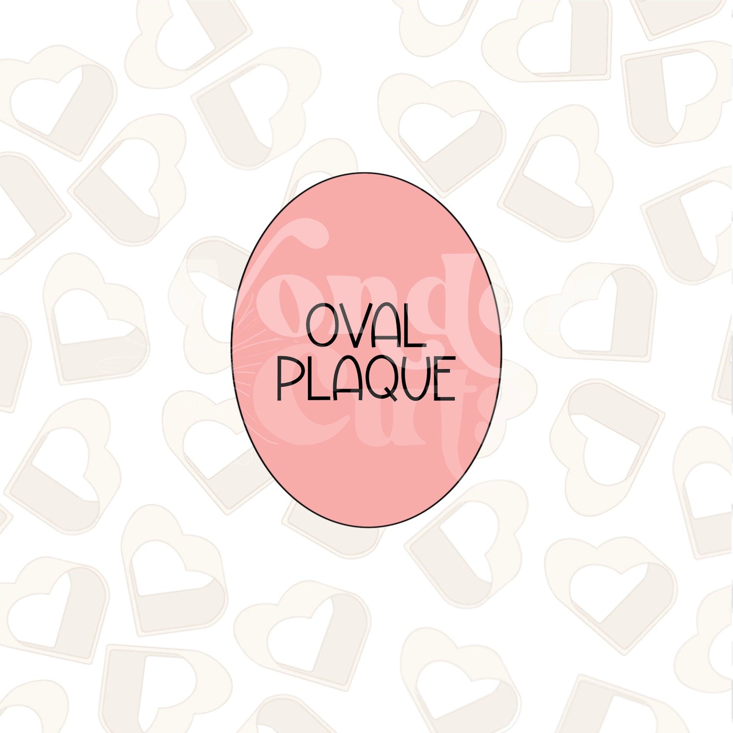 Oval Plaque Cookie Cutter