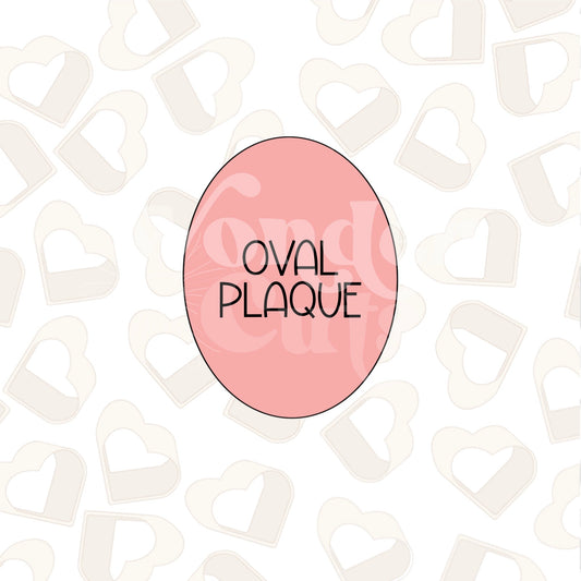 Oval Plaque Cookie Cutter
