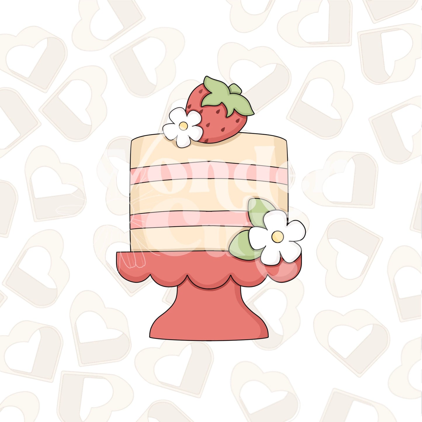Strawberry Cake Cookie Cutter