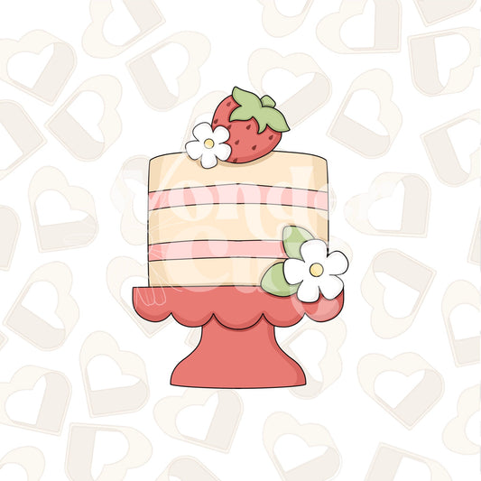 Strawberry Cake Cookie Cutter