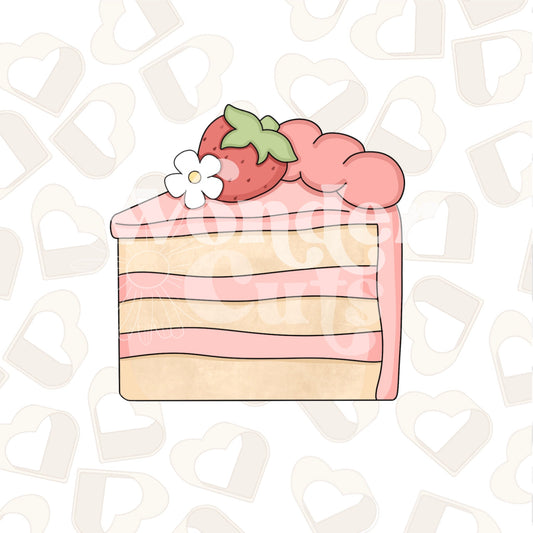 Strawberry Cake Slice Cookie Cutter