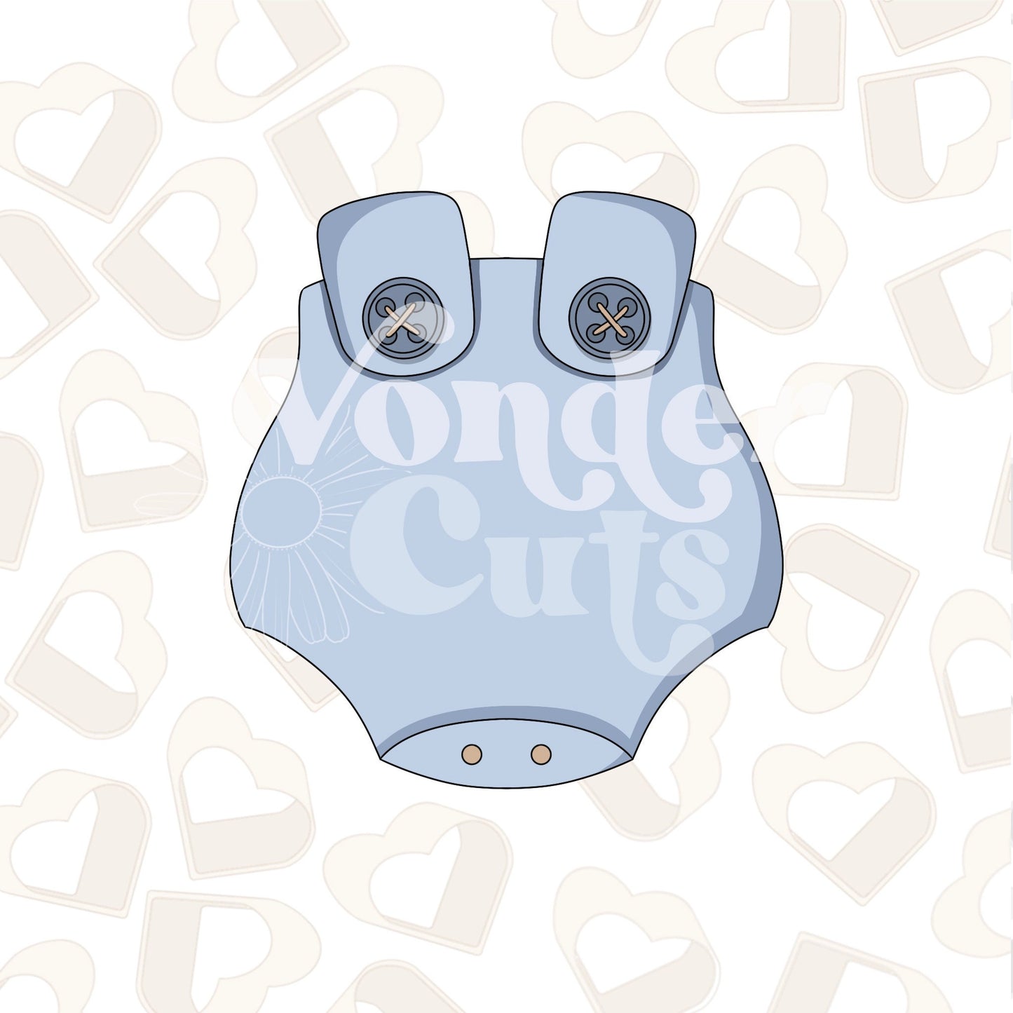 Baby Overalls Cookie Cutter