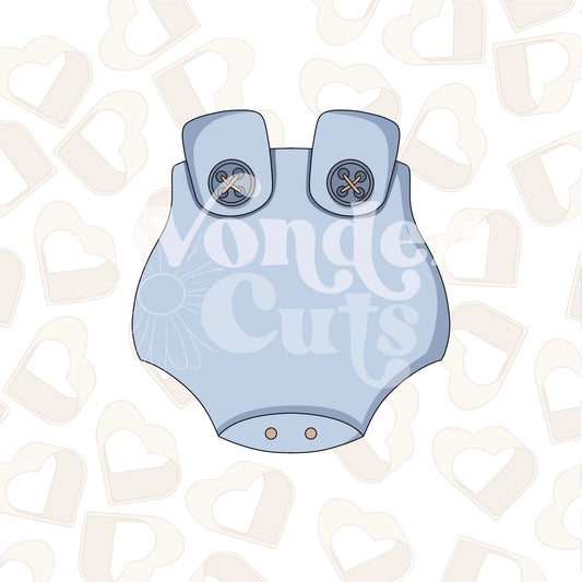 Baby Overalls Cookie Cutter
