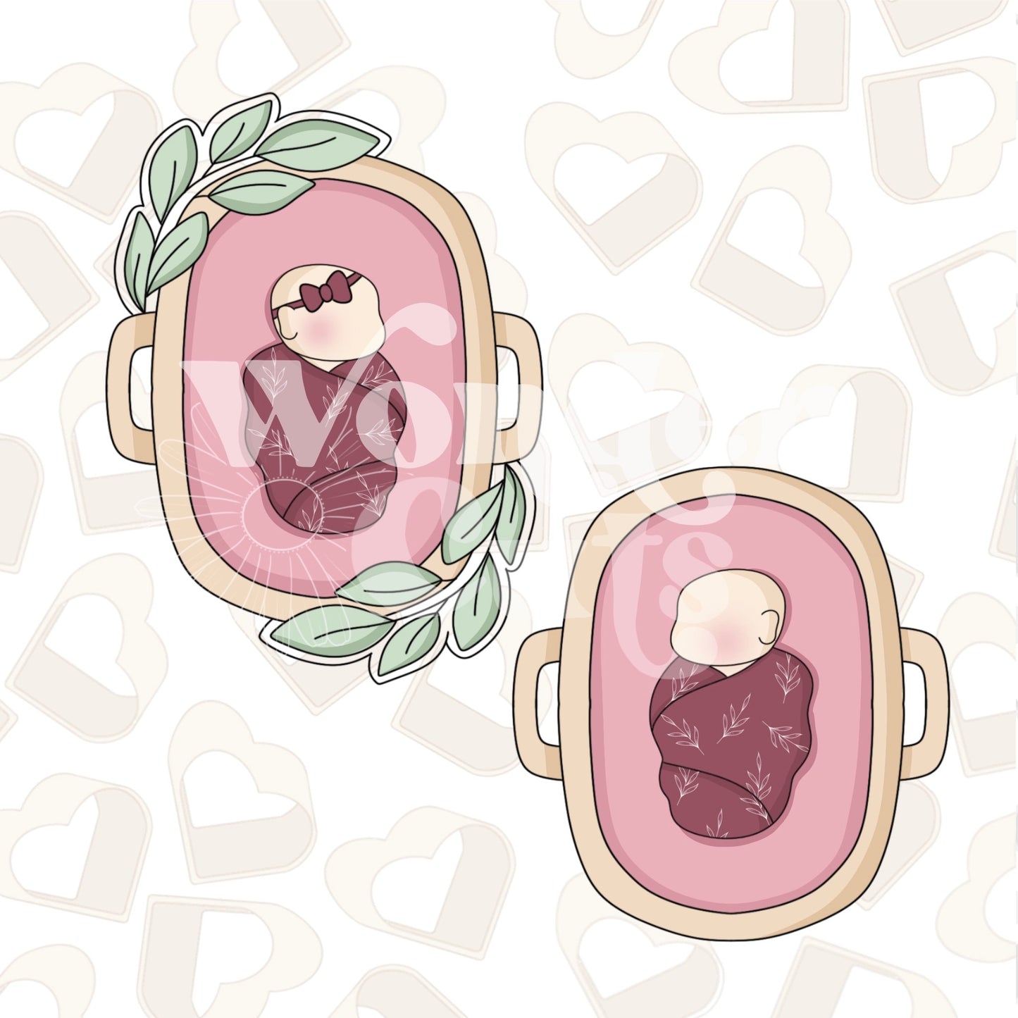 Baby Basket Cookie Cutter