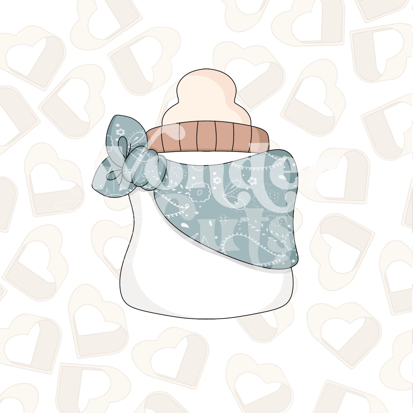 Bandana Bottle Cookie Cutter