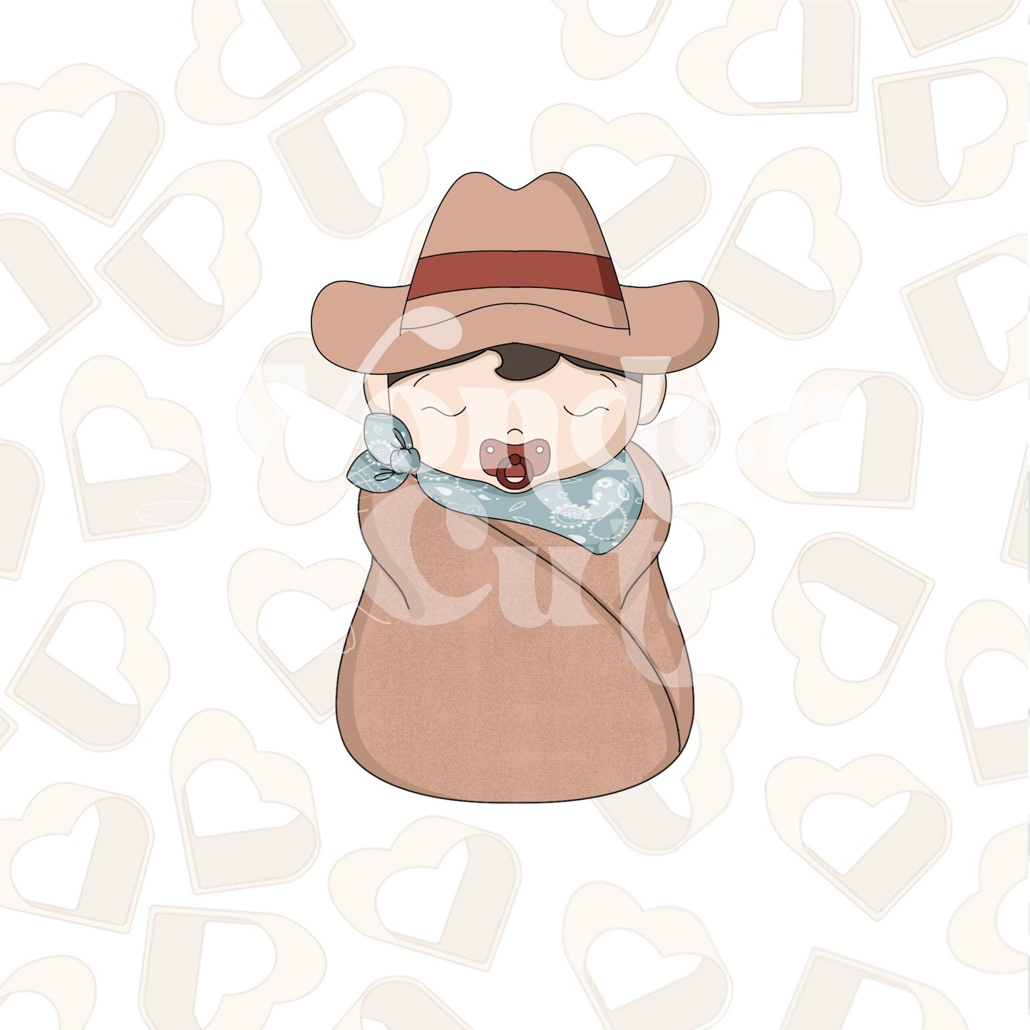 Baby Cowboy 2 Cookie Cutter