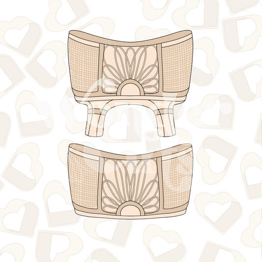 Rattan Bassinet Cookie Cutter