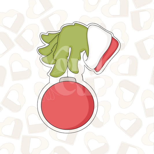 Fuzzy Green Ornament Cookie Cutter