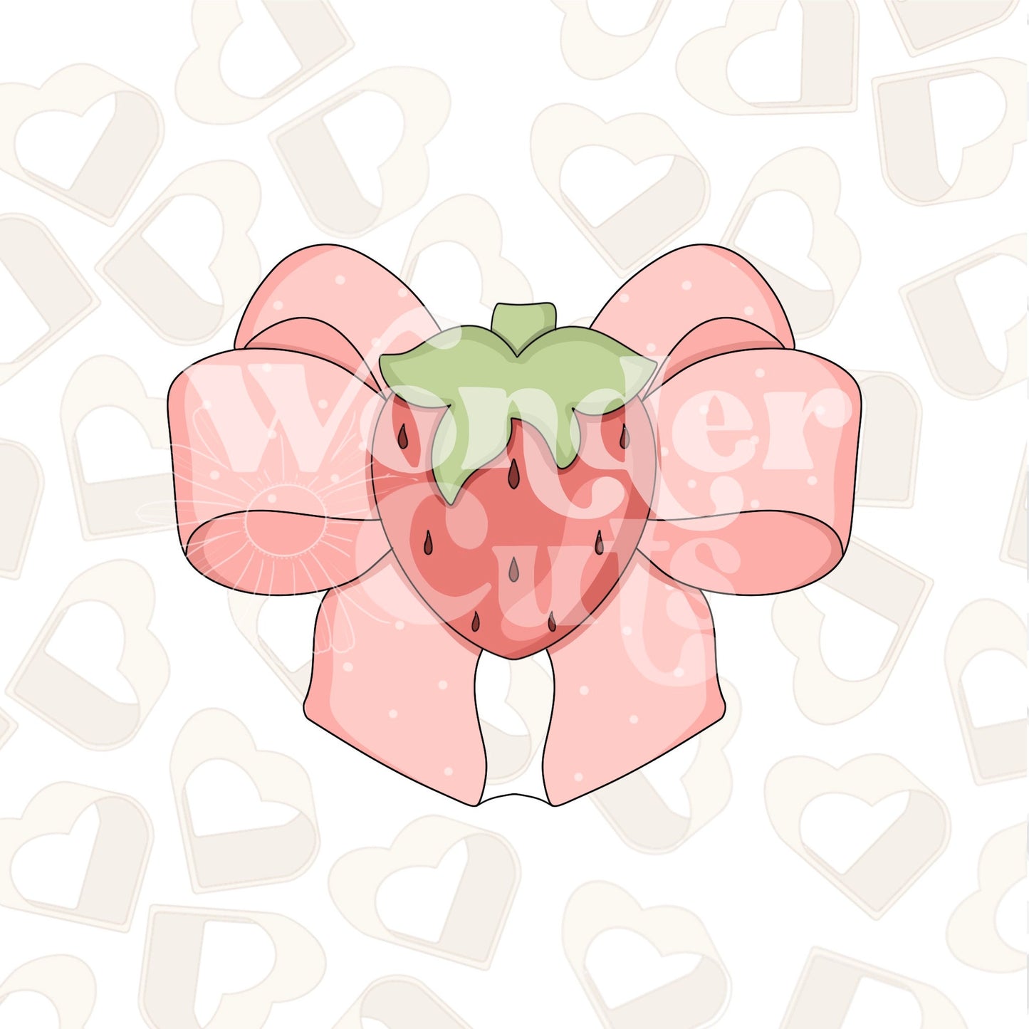 Strawberry Bow Cookie Cutter