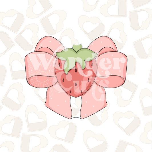 Strawberry Bow Cookie Cutter