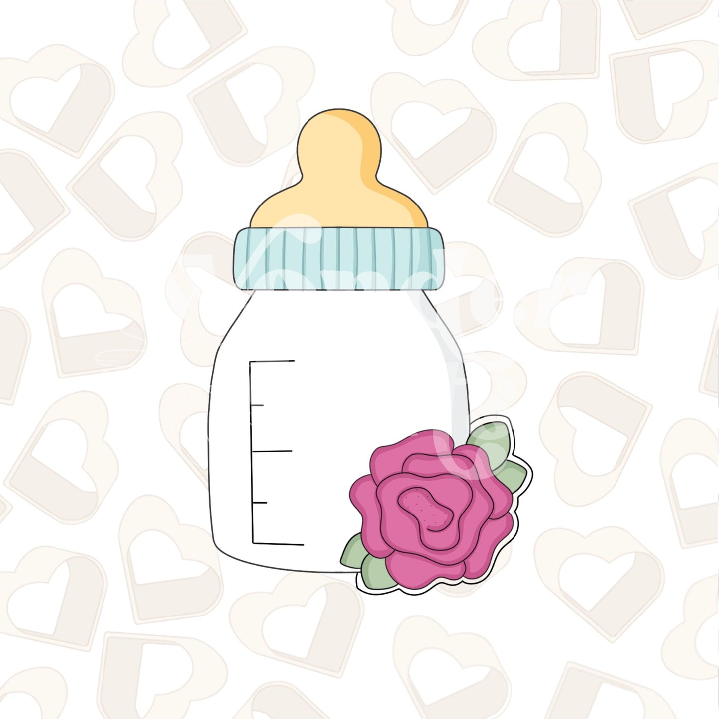 Carnation Baby Bottle Cookie Cutter