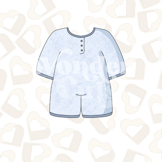 Basic Long Sleeve Onesie Cookie Cutter