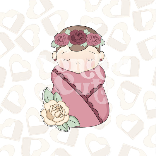 Floral Baby Cookie Cutter