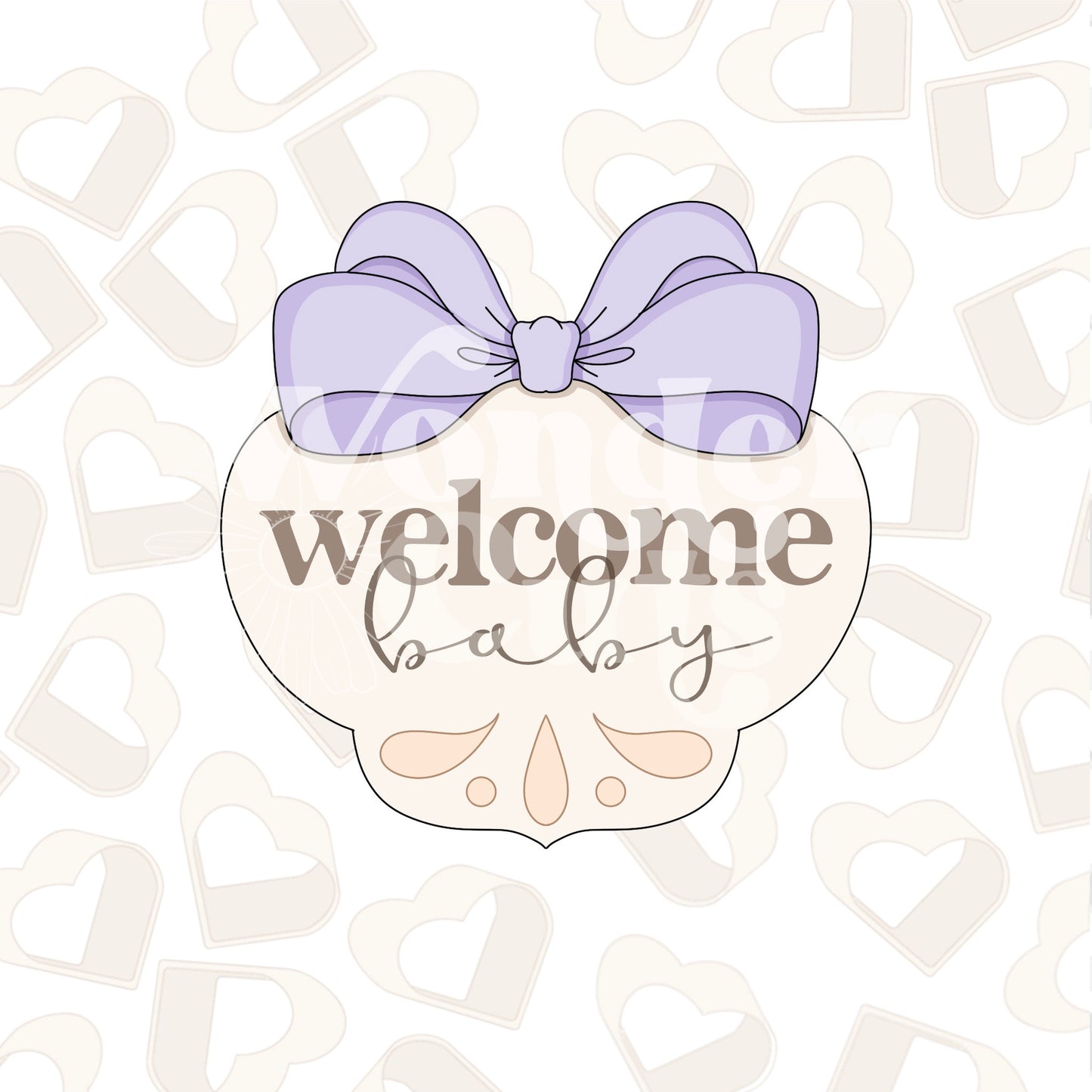 Coquette Plaque - Baby Cookie Cutter