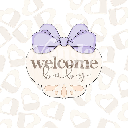 Coquette Plaque - Baby Cookie Cutter