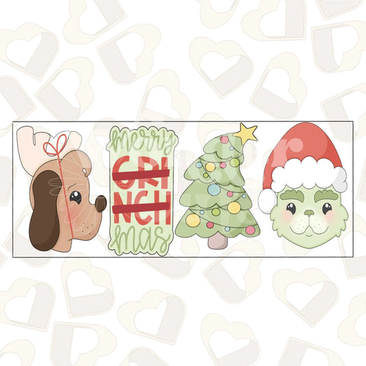 Fuzzy Green Christmas Cookie Cutter
