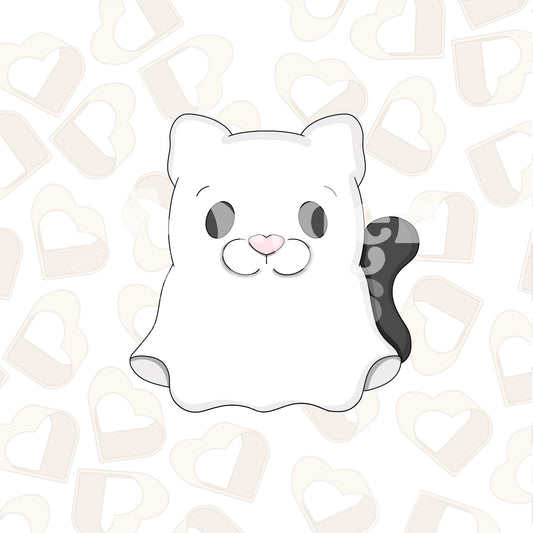 Ghost Cat Cookie Cutter