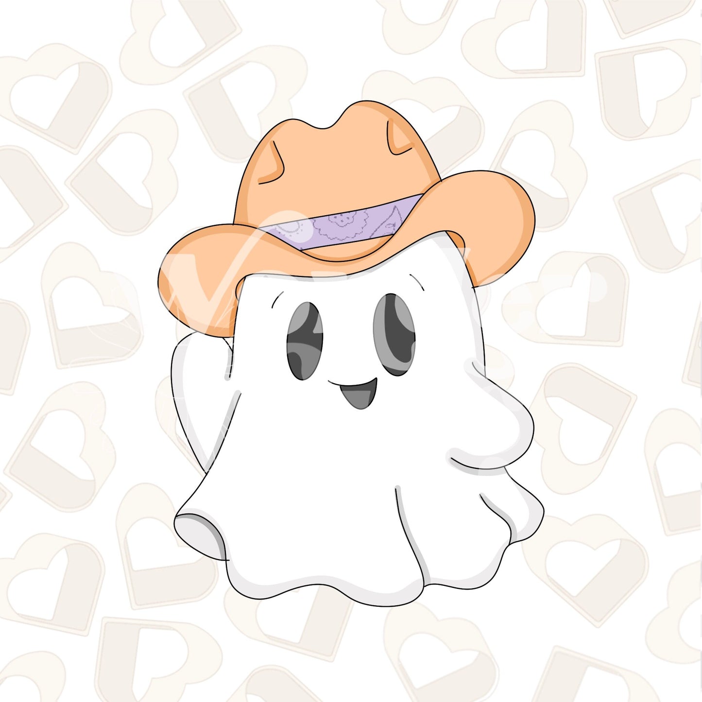 2024 Cowboy Ghost Cookie Cutter