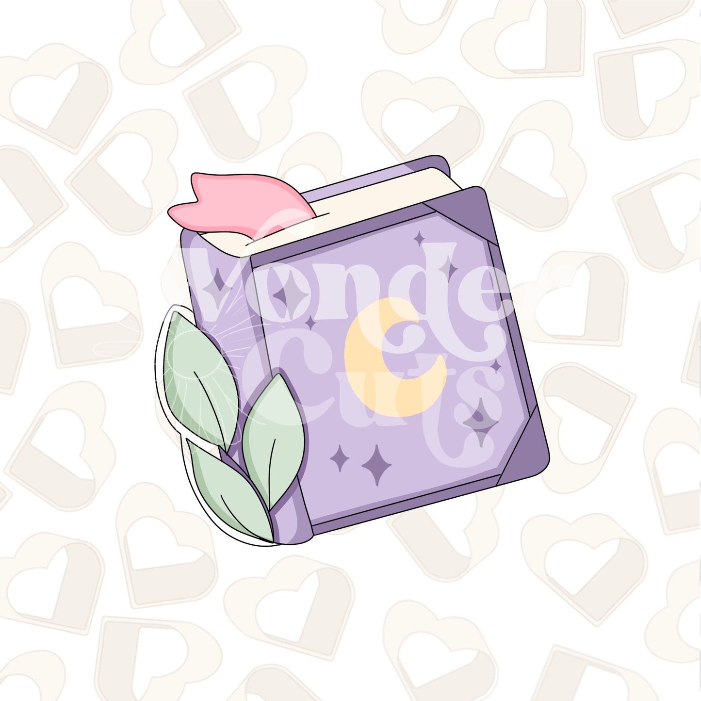 Botanical Spell Book Cookie Cutter