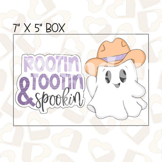 Cowboy Ghost Set of 2 Cookie Cutter