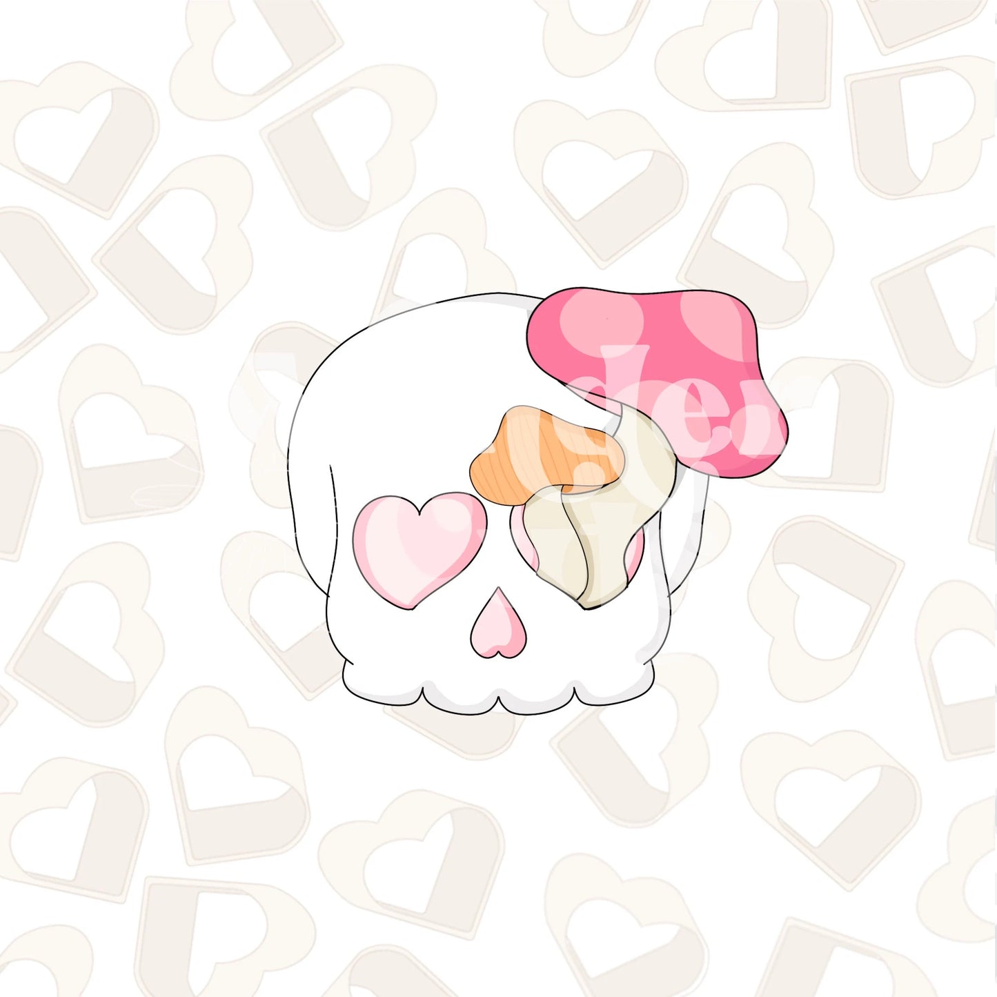 Mushroom Skull Cookie Cutter