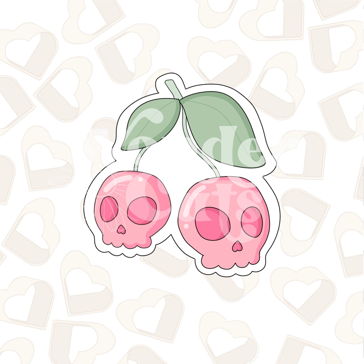 Skull Cherries Cookie Cutter