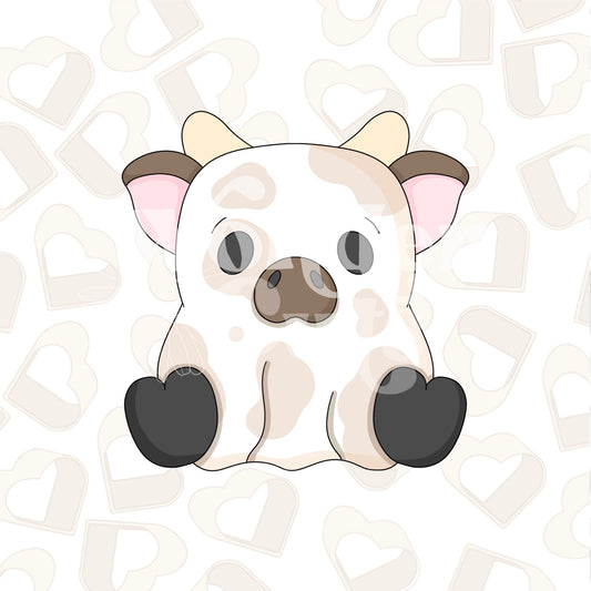 Ghost Cow Cookie Cutter