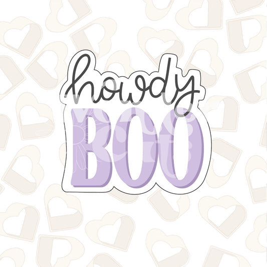 2024 Howdy Boo Cookie Cutter