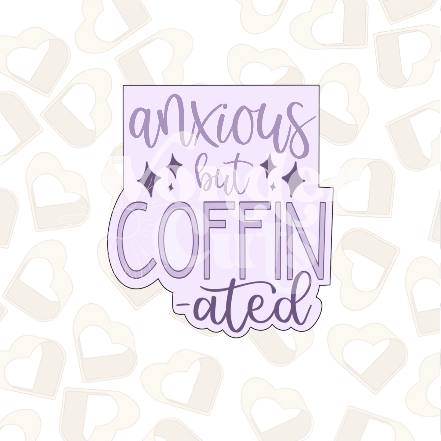 Coffin-ated Plaque Cookie Cutter