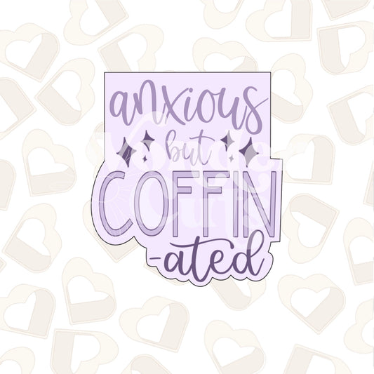 Coffin-ated Plaque Cookie Cutter