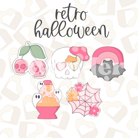 Retro Halloween Set of 5 Cookie Cutter