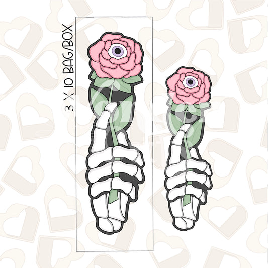 Floral Skeleton Hand Cookie Cutter