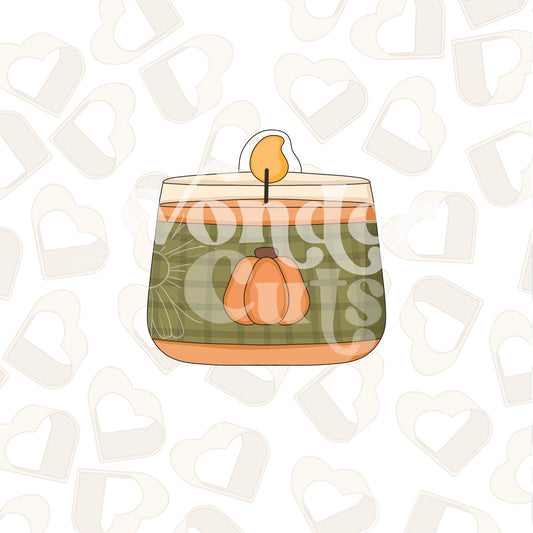 Cozy Candle Cookie Cutter