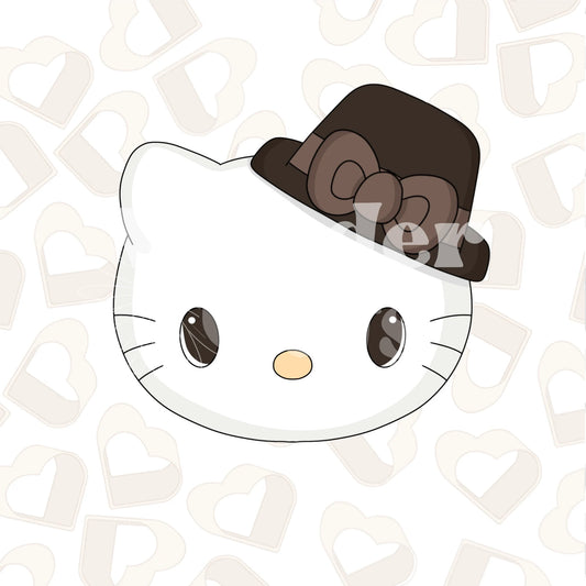 Pilgrim Kitty Head Cookie Cutter