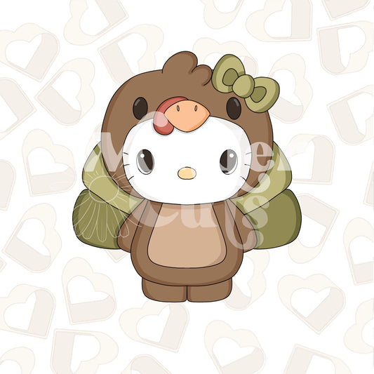 Turkey Kitty Full Body Cookie Cutter