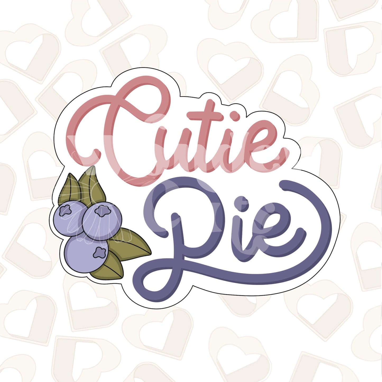 Cutie Pie Plaque Cookie Cutter
