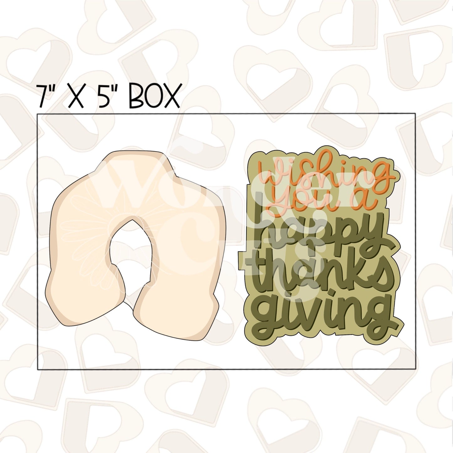 Wishing You a Happy Thanksgiving Set of 2 Cookie Cutter