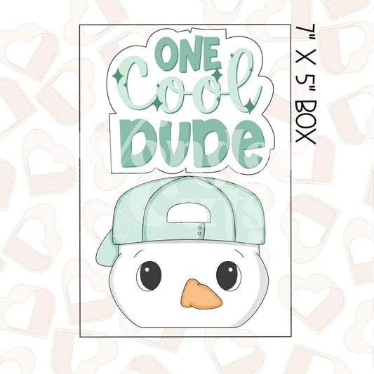 One Cool Dude Set of 2 Cookie Cutter