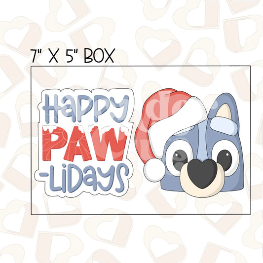Happy PAW-lidays Set of 2 Cookie Cutter