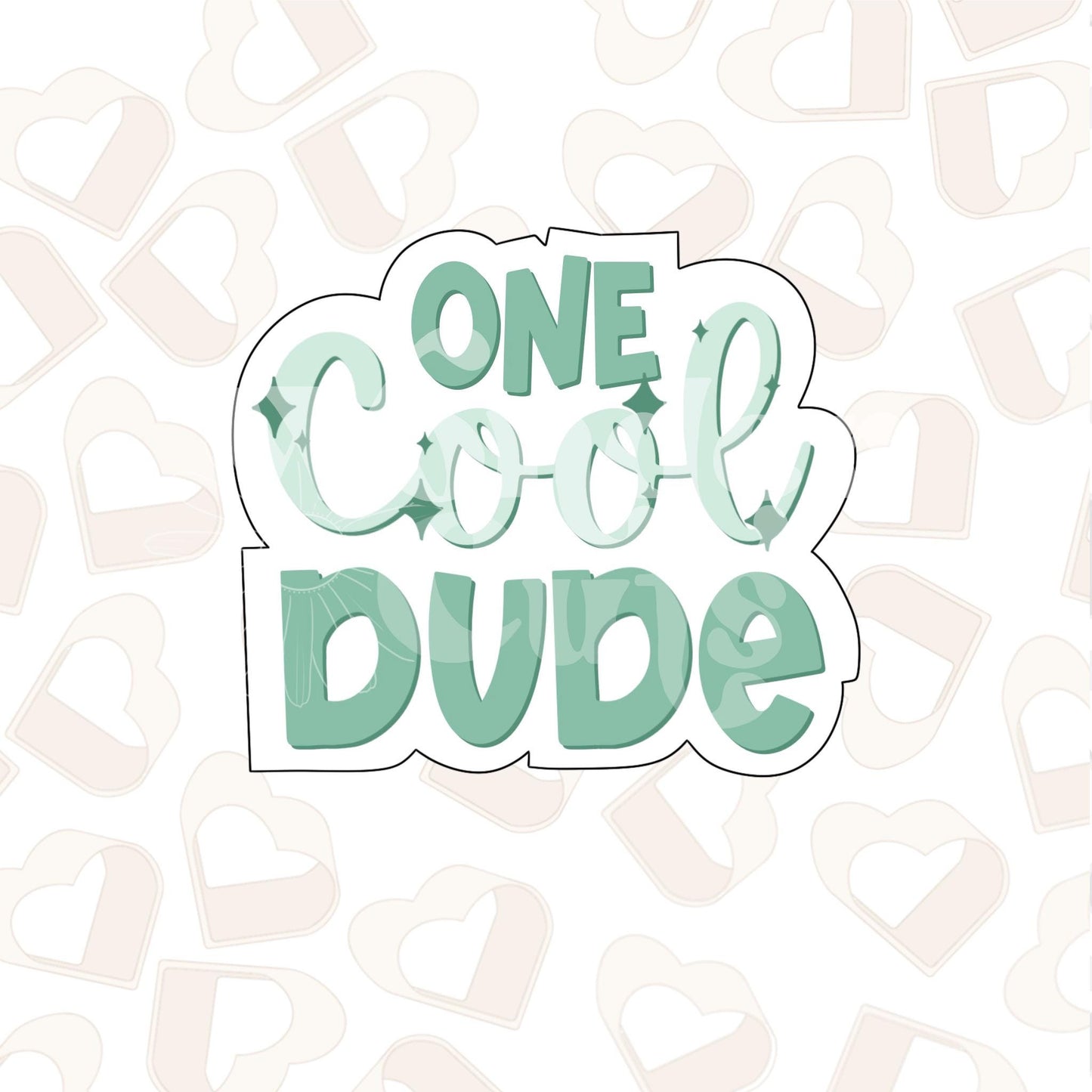 One Cool Dude Plaque Cookie Cutter
