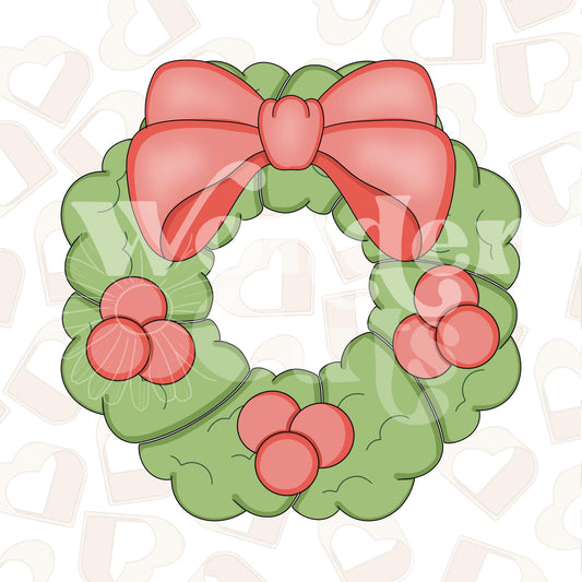 Christmas Wreath Platter Set of 3 Cookie Cutter