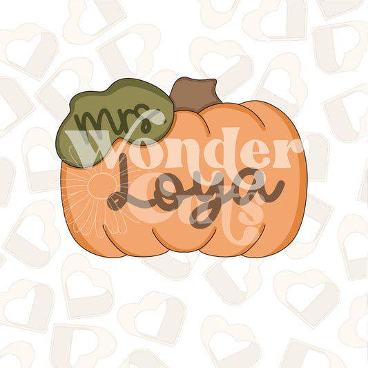 Wide Pumpkin Cookie Cutter