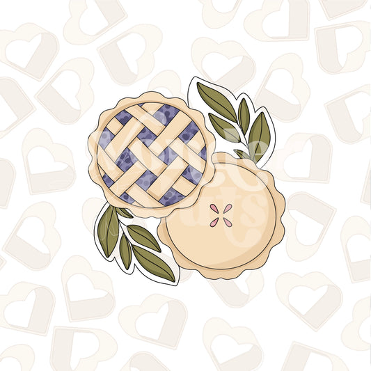 Greenery Pies Cookie Cutter