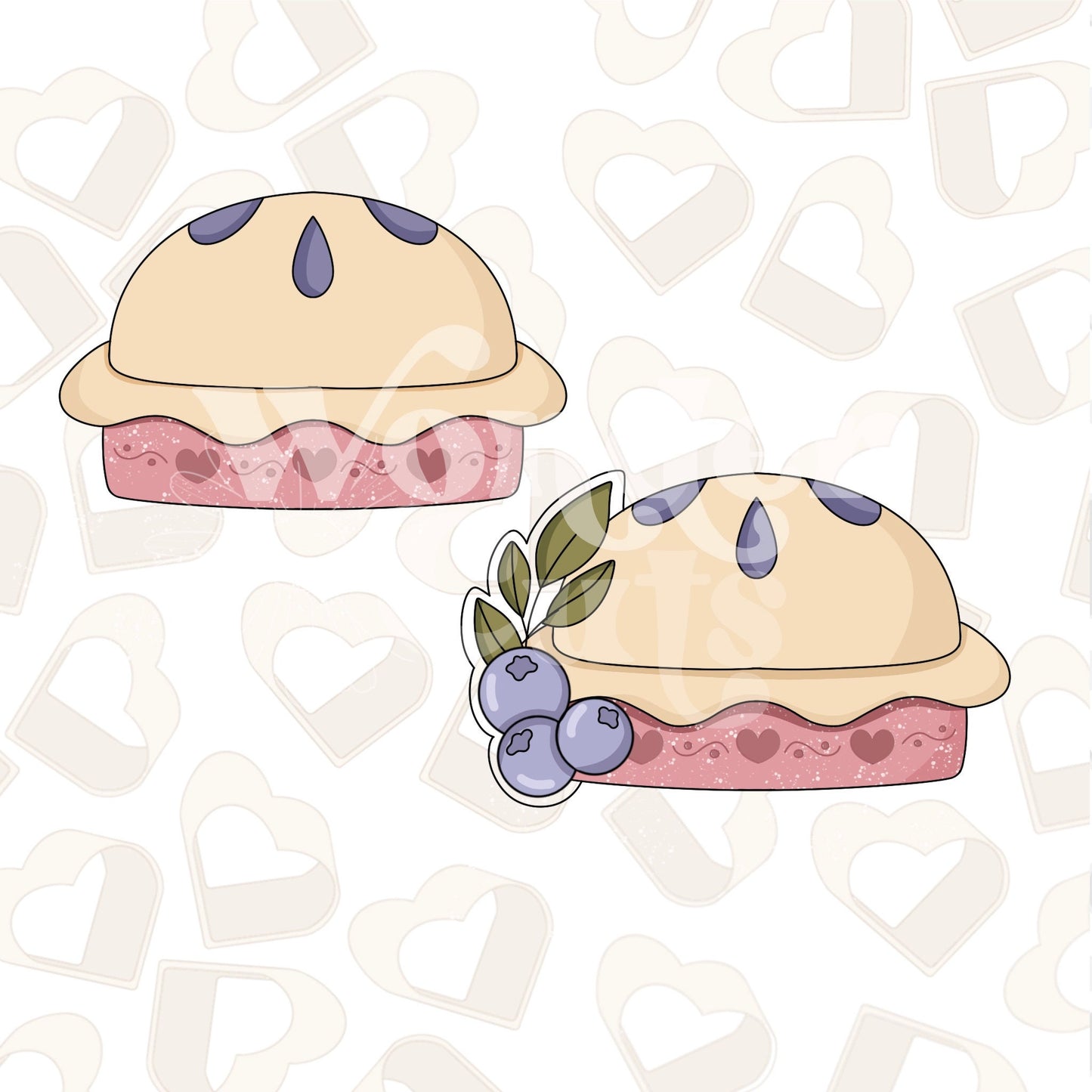 Blueberry Pie Cookie Cutter
