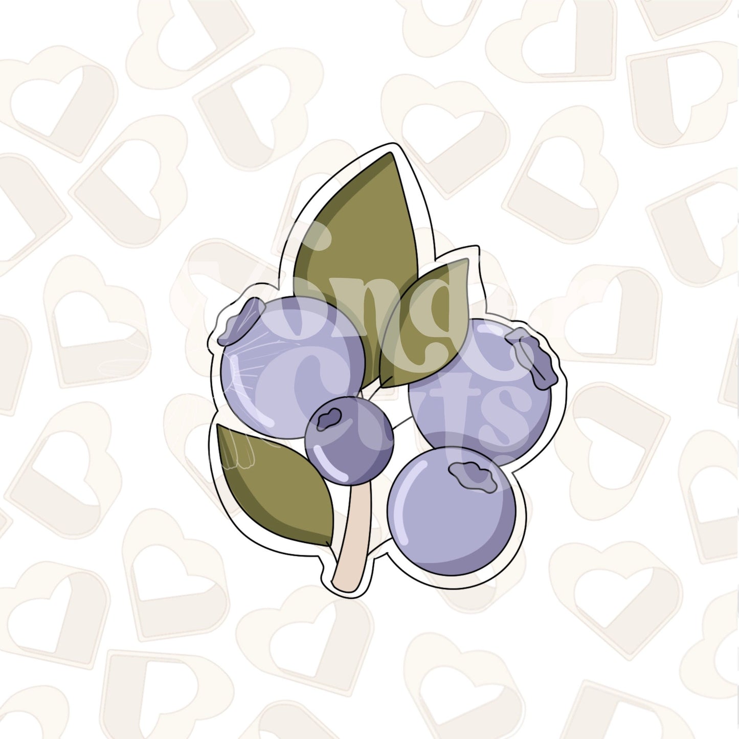 Blueberry Stem Cookie Cutter