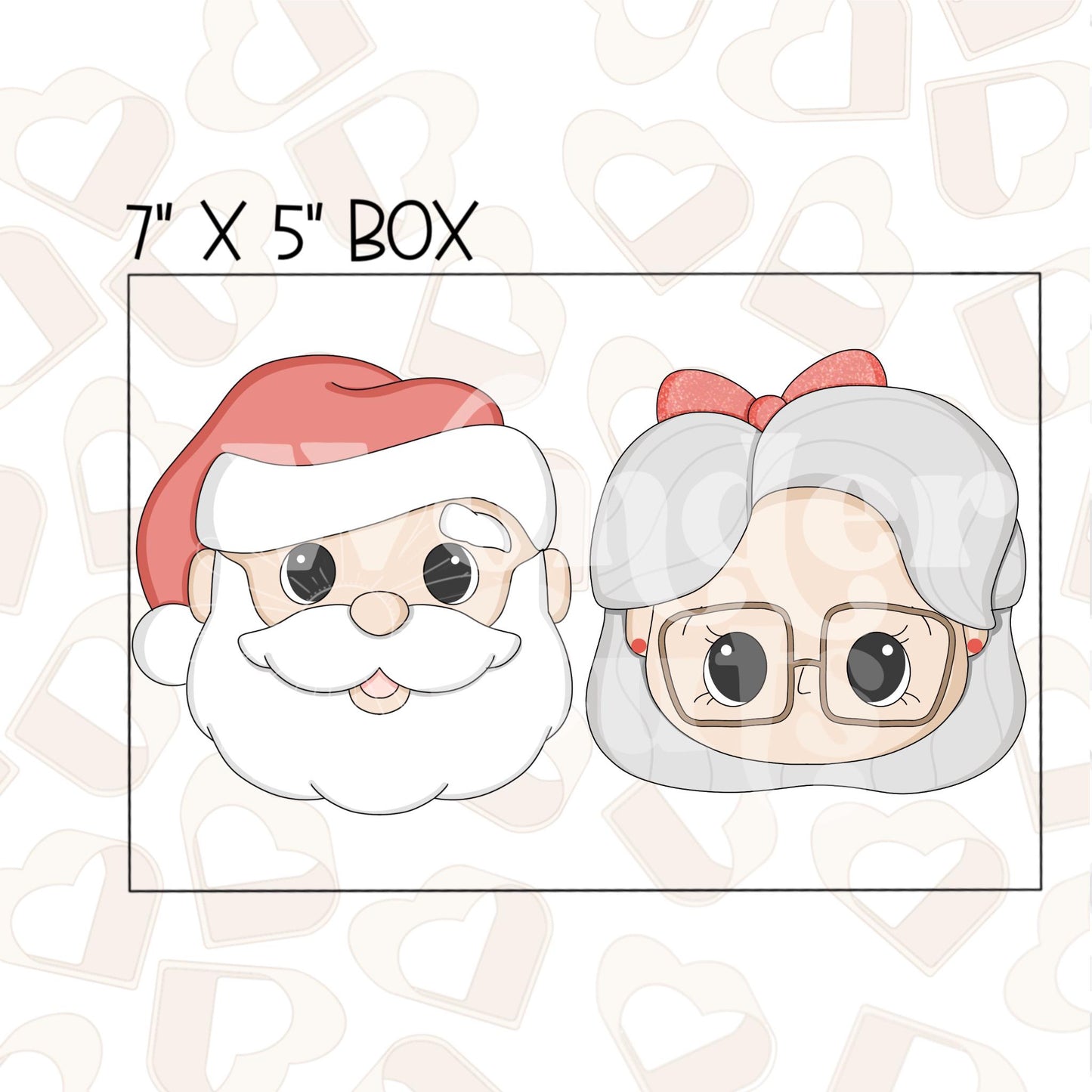 2024 Claus Couple Set of 2 Cookie Cutter