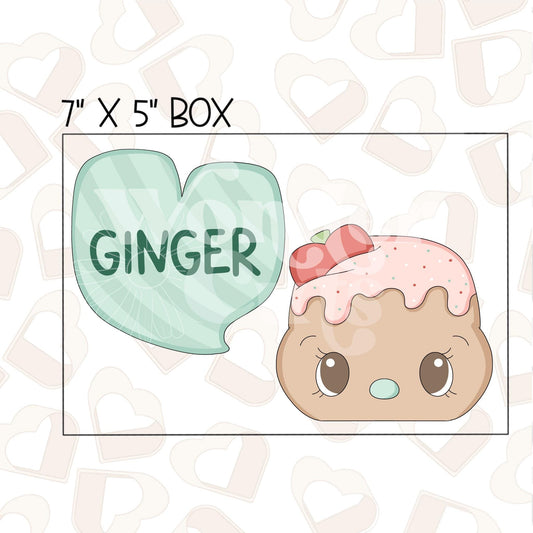 Sweet Gingy with Heart Set of 2 Cookie Cutter