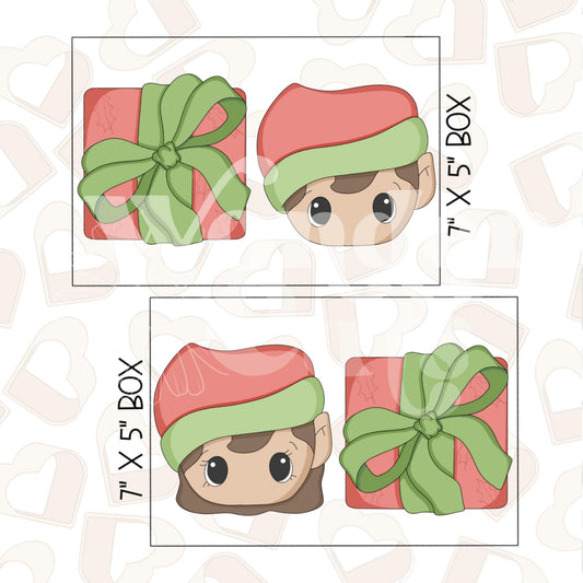 Joyful Elf Set of 2 Cookie Cutter