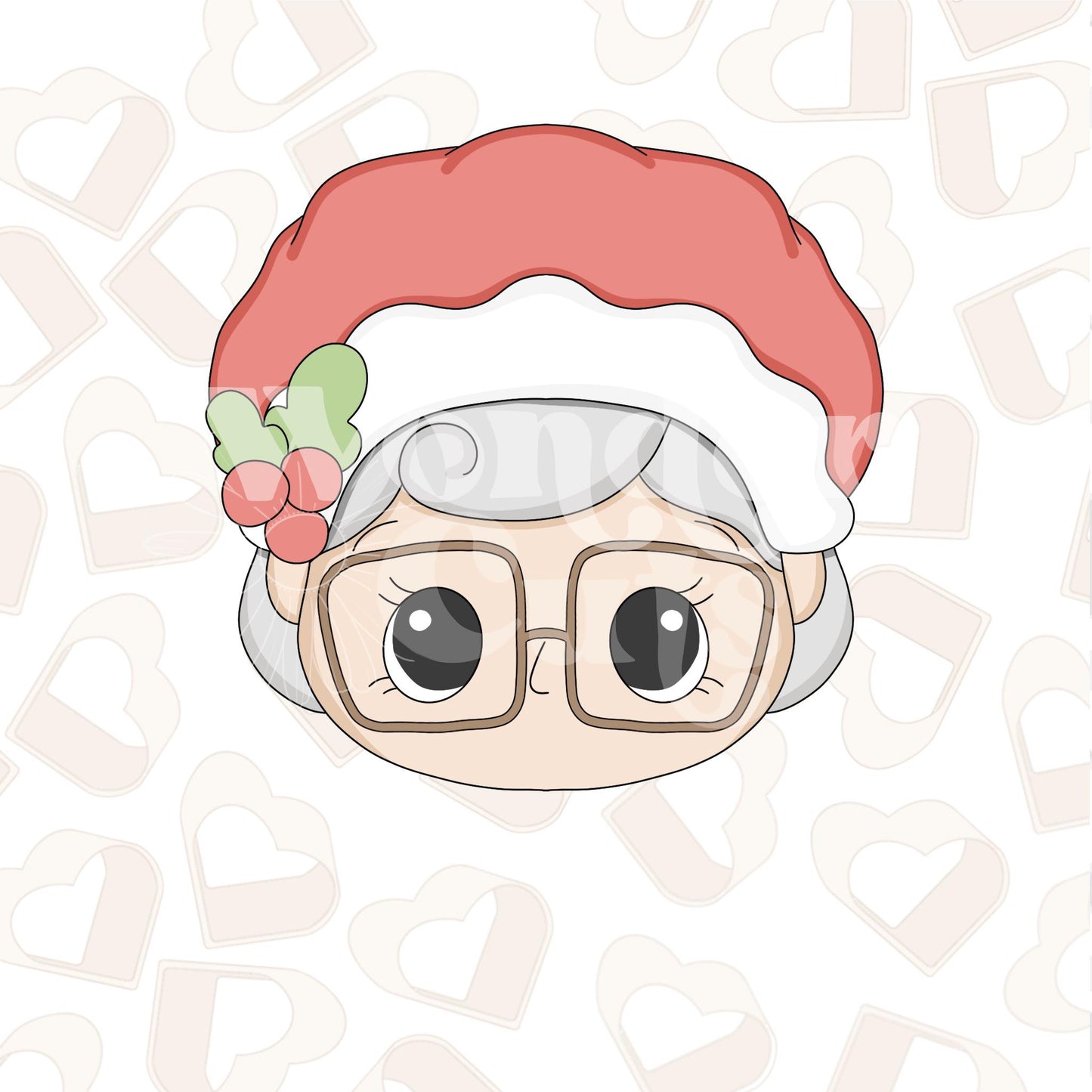 Bedtime Mrs. Claus Cookie Cutter
